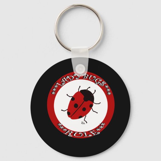 Knop Ladybug Sleutelhanger (Voorkant)