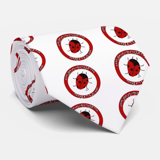 Knop Ladybug Stropdas (Opgerold)