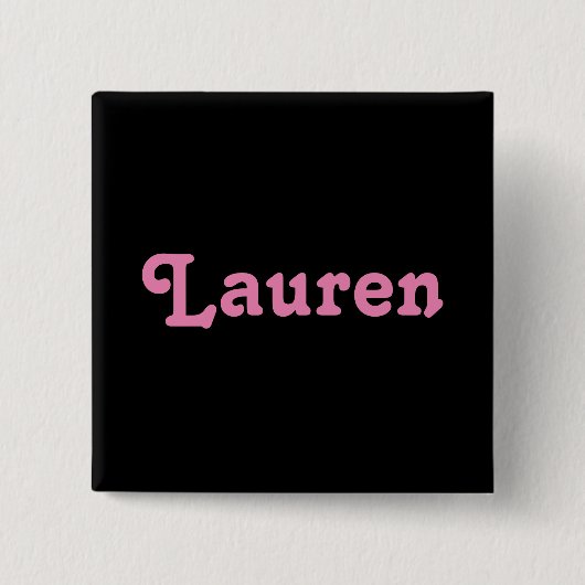 Knop Lauren Vierkante Button 5,1 Cm (Voorkant)