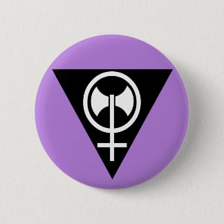 Knop Lesbische pride - lavender Ronde Button 5,7 Cm
