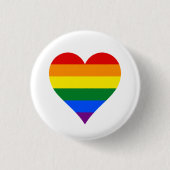 Knop LGBT-pride Ronde Button 3,2 Cm (Voorkant)