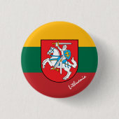 Knop Litouwen, patriotten Litouwse vlag mode Ronde Button 3,2 Cm (Voorkant)