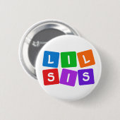 Knop Little Sis Ronde Button 5,7 Cm (Voorkant /achterkant)