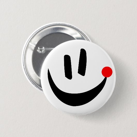 Knop Loka Nota glimlach Ronde Button 5,7 Cm (Voorkant /achterkant)