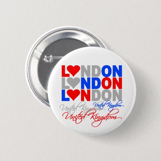 Knop Londen Ronde Button 5,7 Cm (Voorkant /achterkant)