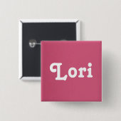 Knop Lori Vierkante Button 5,1 Cm (Voorkant /achterkant)