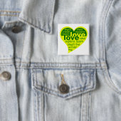 Knop Love Heart Vierkante Button 5,1 Cm (In situ)