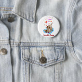 Knop Lovesick Puppy Ronde Button 5,7 Cm (In situ)
