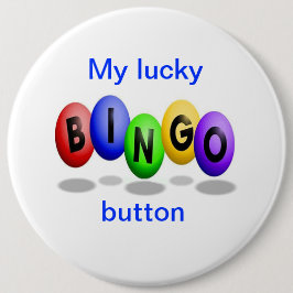 Knop Lucky Bingo Ronde Button 6,0 Cm