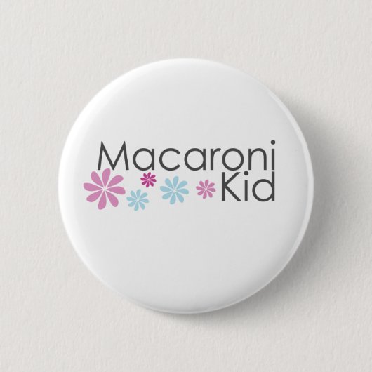 Knop Macaroni Kind Ronde Button 5,7 Cm (Voorkant)