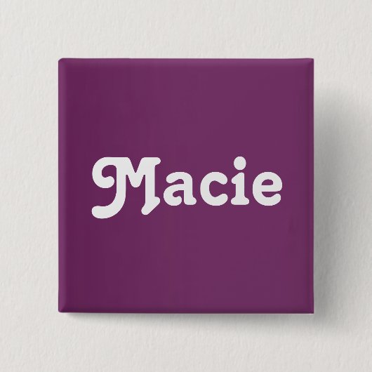 Knop Macie Vierkante Button 5,1 Cm (Voorkant)