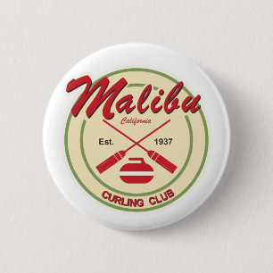 Knop Malibu Curling Club Ronde Button 5,7 Cm
