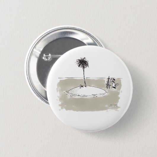 Knop Marooned Painter Ronde Button 5,7 Cm (Voorkant /achterkant)