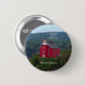 Knop Marquette Harbour Lighthouse Ronde Button 5,7 Cm (Voorkant /achterkant)