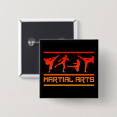 Knop Martial Arts Vierkante Button 5,1 Cm (Voorkant /achterkant)
