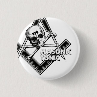 knop masonic-tonic-with-skull ronde button 3,2 cm