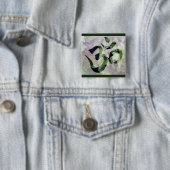 knop meditatie om vierkante button 5,1 cm (In situ)