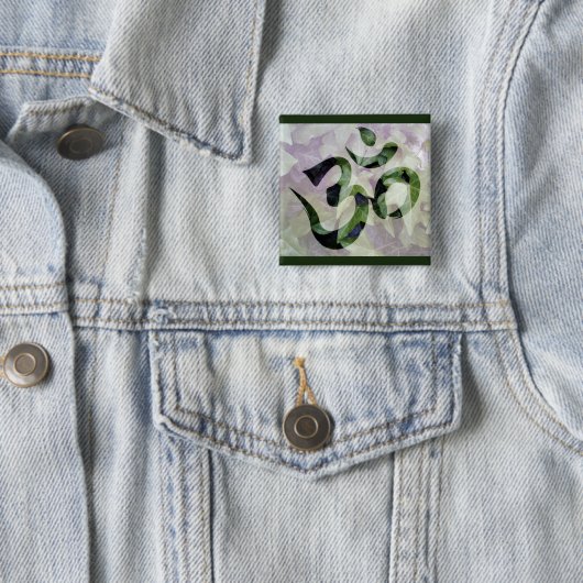 knop meditatie om vierkante button 5,1 cm (In situ)