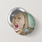 knop, meisje, knopmeisje ronde button 5,7 cm (Voorkant /achterkant)