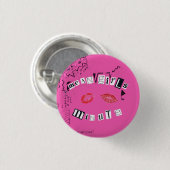 Knop Meisjes Minute logo Ronde Button 3,2 Cm (Voorkant /achterkant)