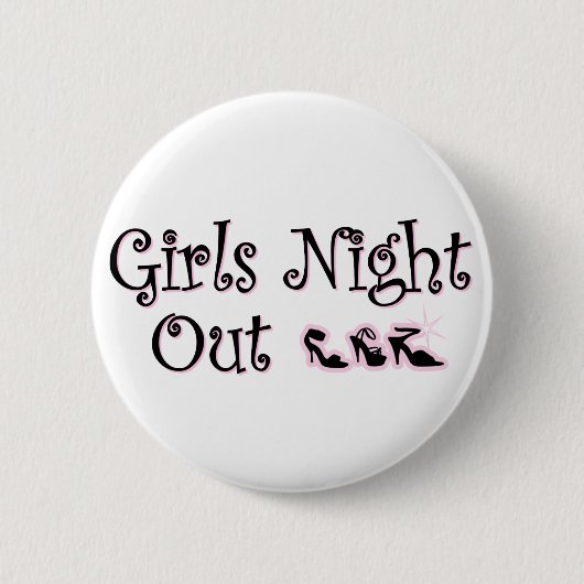 Knop Meisjes Night Out Ronde Button 5,7 Cm (Voorkant)
