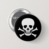 Knop Menselijke schedel Ronde Button 5,7 Cm (Voorkant /achterkant)