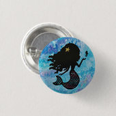 Knop Mermaid Ronde Button 3,2 Cm (Voorkant /achterkant)
