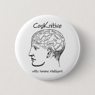 Knop met cognitief ronde button 5,7 cm