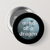 Knop met de Geest van een Draak Ronde Button 7,6 Cm (Voorkant /achterkant)