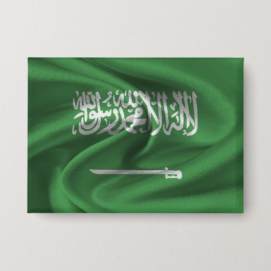 Knop met de vlag van Saudi-Arabië Button (Voorkant)