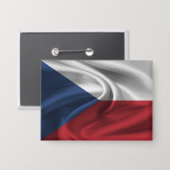 Knop met de vlag van Tsjechië Button (Voorkant / Achterkant)
