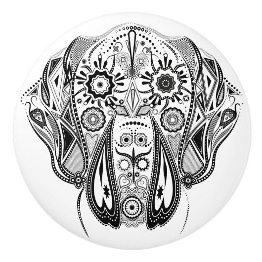 Knop met Dog Argenta (Voorkant)