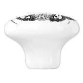 Knop met Dog Argenta (Zijkant)