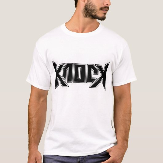 Knop met logo t-shirt (Voorkant)