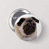 knop met sleepmond ronde button 5,7 cm (Voorkant /achterkant)