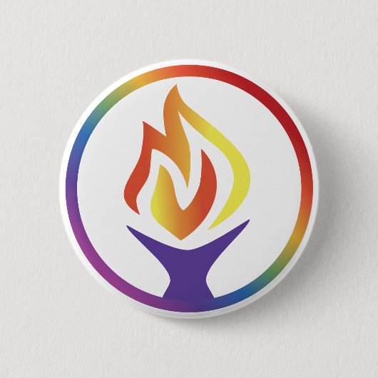 Knop met UUCF-logo Ronde Button 5,7 Cm (Voorkant)