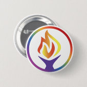 Knop met UUCF-logo Ronde Button 5,7 Cm (Voorkant /achterkant)