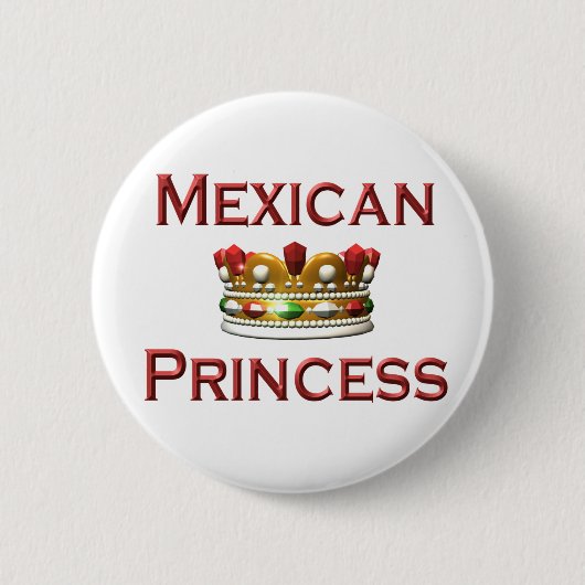 Knop Mexicaanse prinses Ronde Button 5,7 Cm (Voorkant)