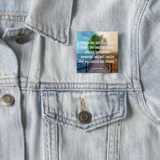 Knop Milieu Vierkante Button 5,1 Cm (In situ)