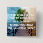 Knop Milieu Vierkante Button 5,1 Cm (Voorkant)