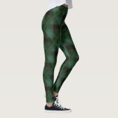 Knop Mint of pit op bosgroen, vormen Leggings (Rechts)