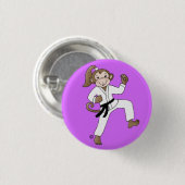 Knop Monkey Girl pinback Ronde Button 3,2 Cm (Voorkant /achterkant)