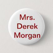 Knop 'Mrs Derek Morgan' Ronde Button 5,7 Cm (Voorkant)
