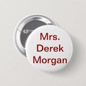 Knop 'Mrs Derek Morgan' Ronde Button 5,7 Cm (Voorkant /achterkant)