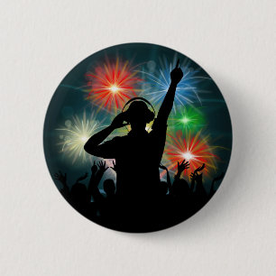 Knop Music DJ Ronde Button 5,7 Cm