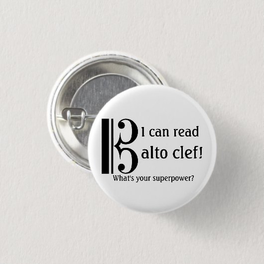 Knop Muziek Ronde Button 3,2 Cm (Voorkant /achterkant)