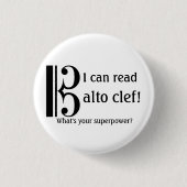 Knop Muziek Ronde Button 3,2 Cm (Voorkant)