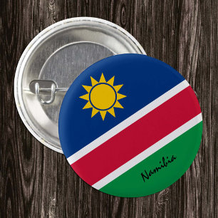 Knop Namibië, patriottische Namibische vlag mode Ronde Button 3,2 Cm
