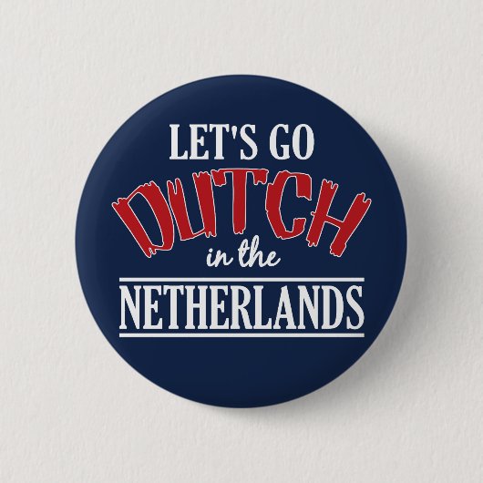 Knop Nederland Ronde Button 5,7 Cm (Voorkant)