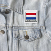 Knop Nederland Vierkante Button 5,1 Cm (In situ)